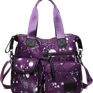 Tote Bag for Women,Multi Pockets Shoulder Handbag,Nurse Bag for Work,Large Cross